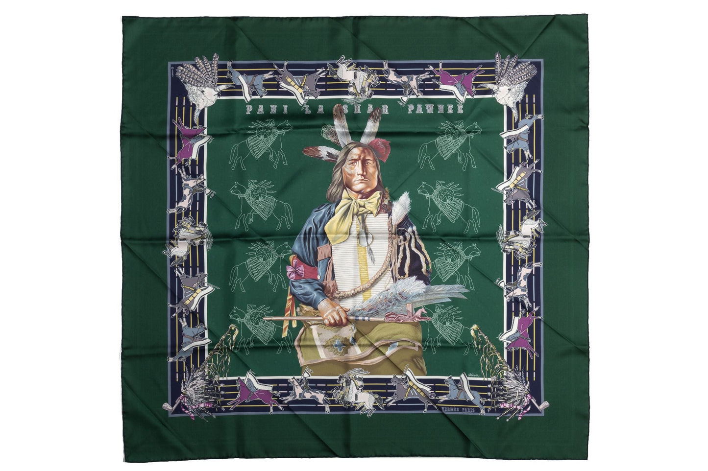 Hermes Lim. Ed. Pawnee Bandana Scarf