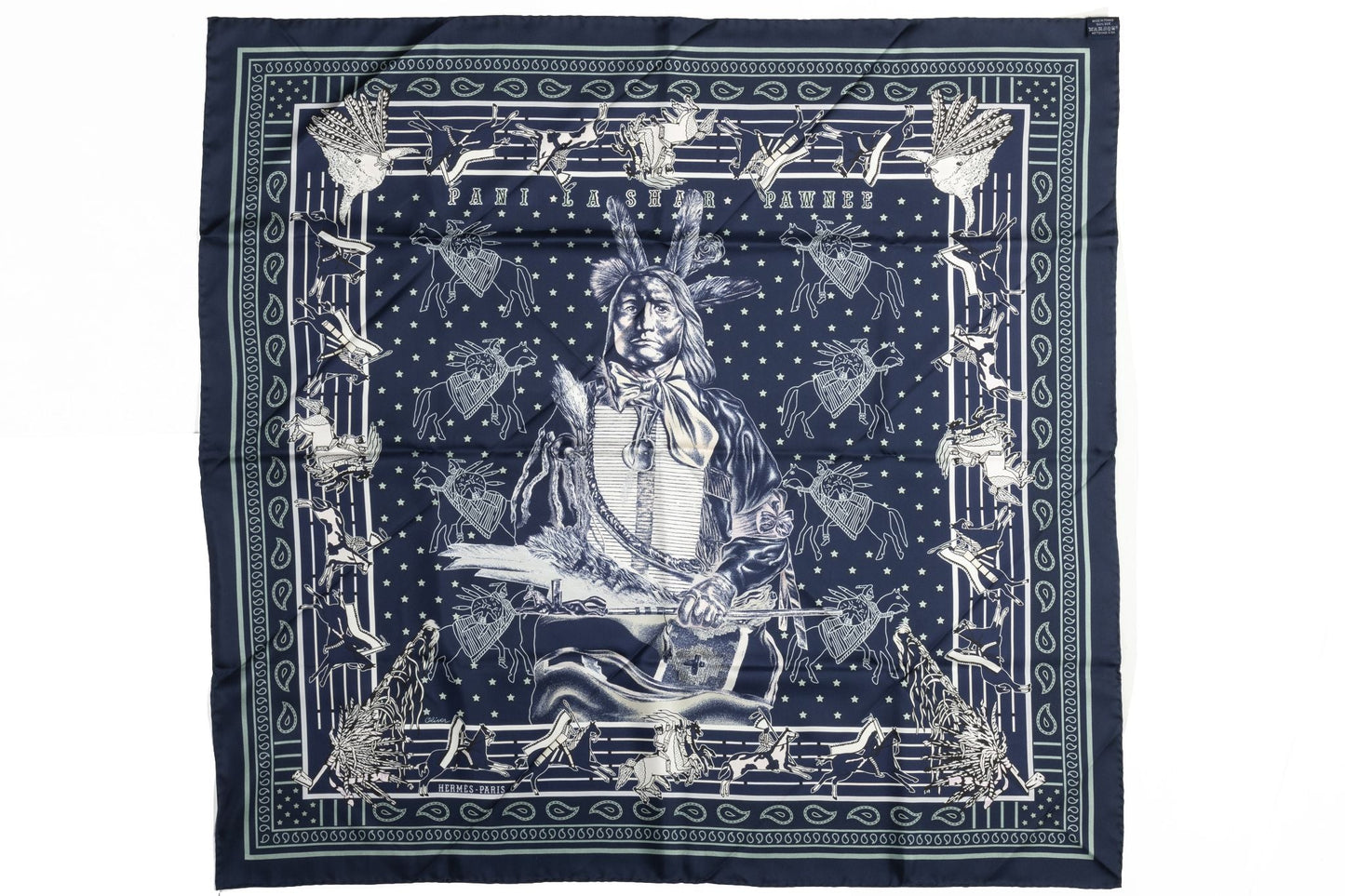 Hermes Lim. Ed. Pawnee Bandana Scarf