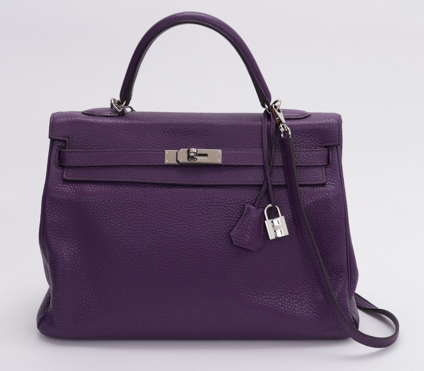 Hermes Kelly 35 Retourne Ultraviolet Bag