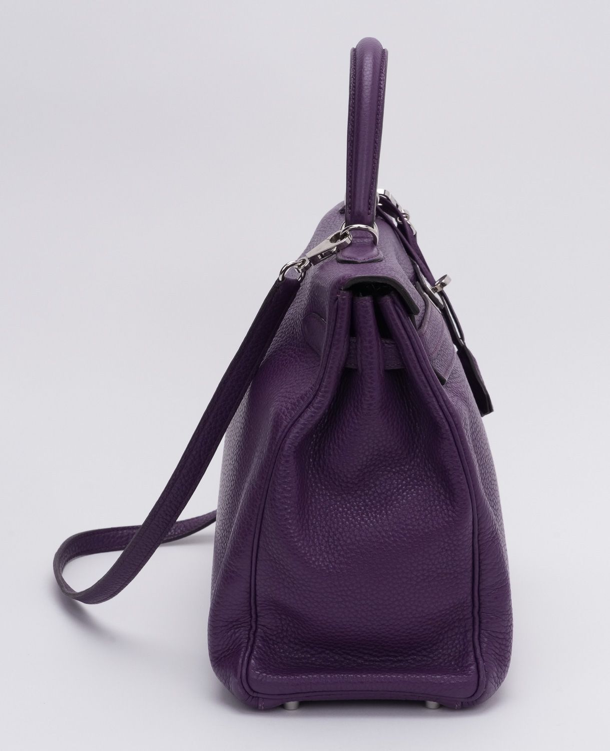 Hermes Kelly 35 Retourne Ultraviolet Bag
