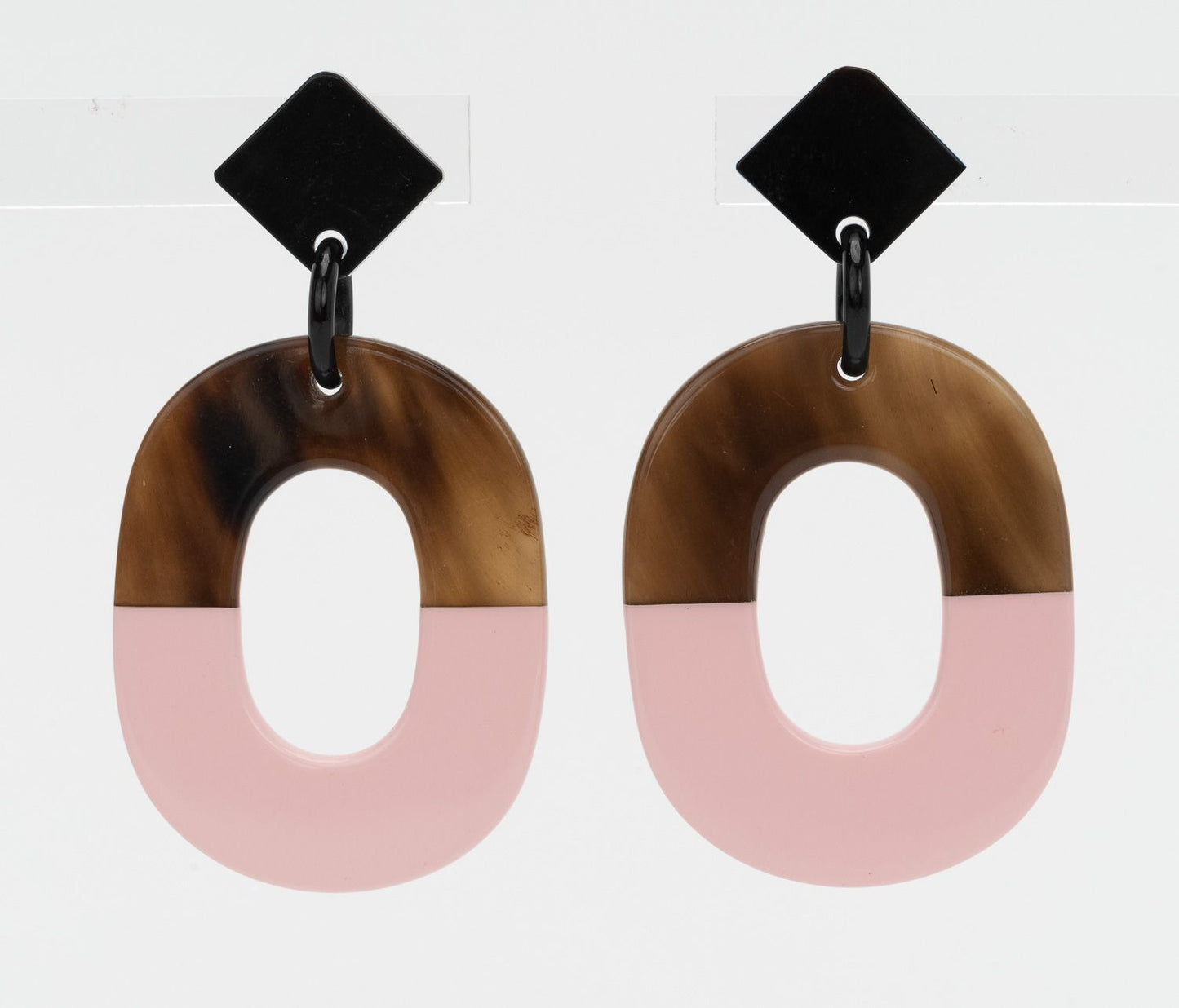 Hermes Isthme Pierced Earrings Rose