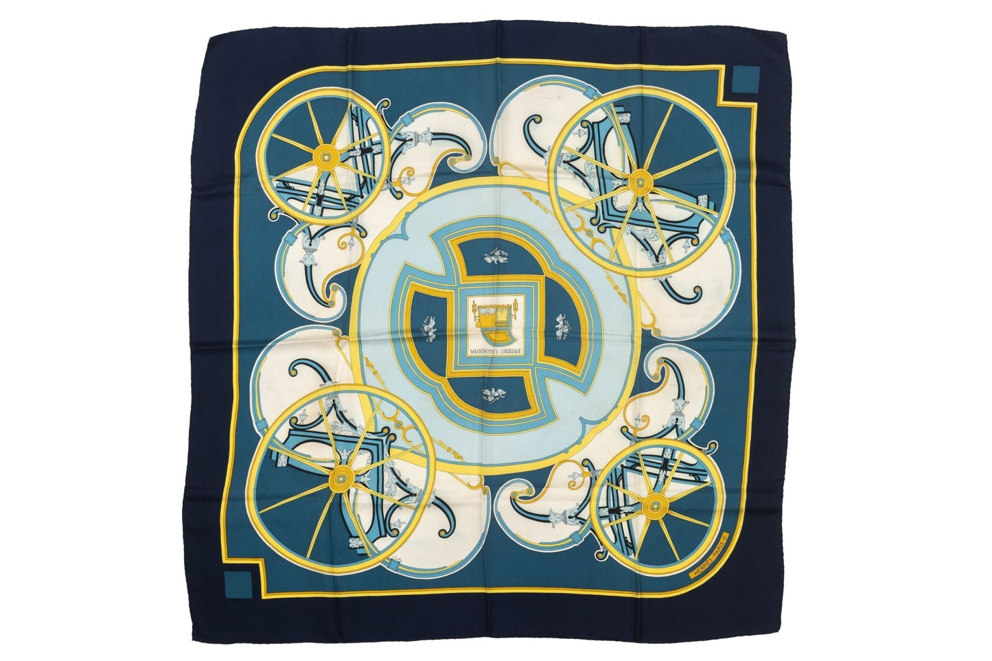 Hermes Washington's Carriage Scarf Silk
