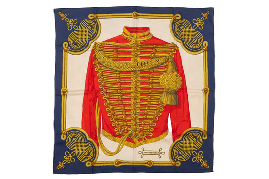 Hermes Vintage Silk Twill Brandebourg