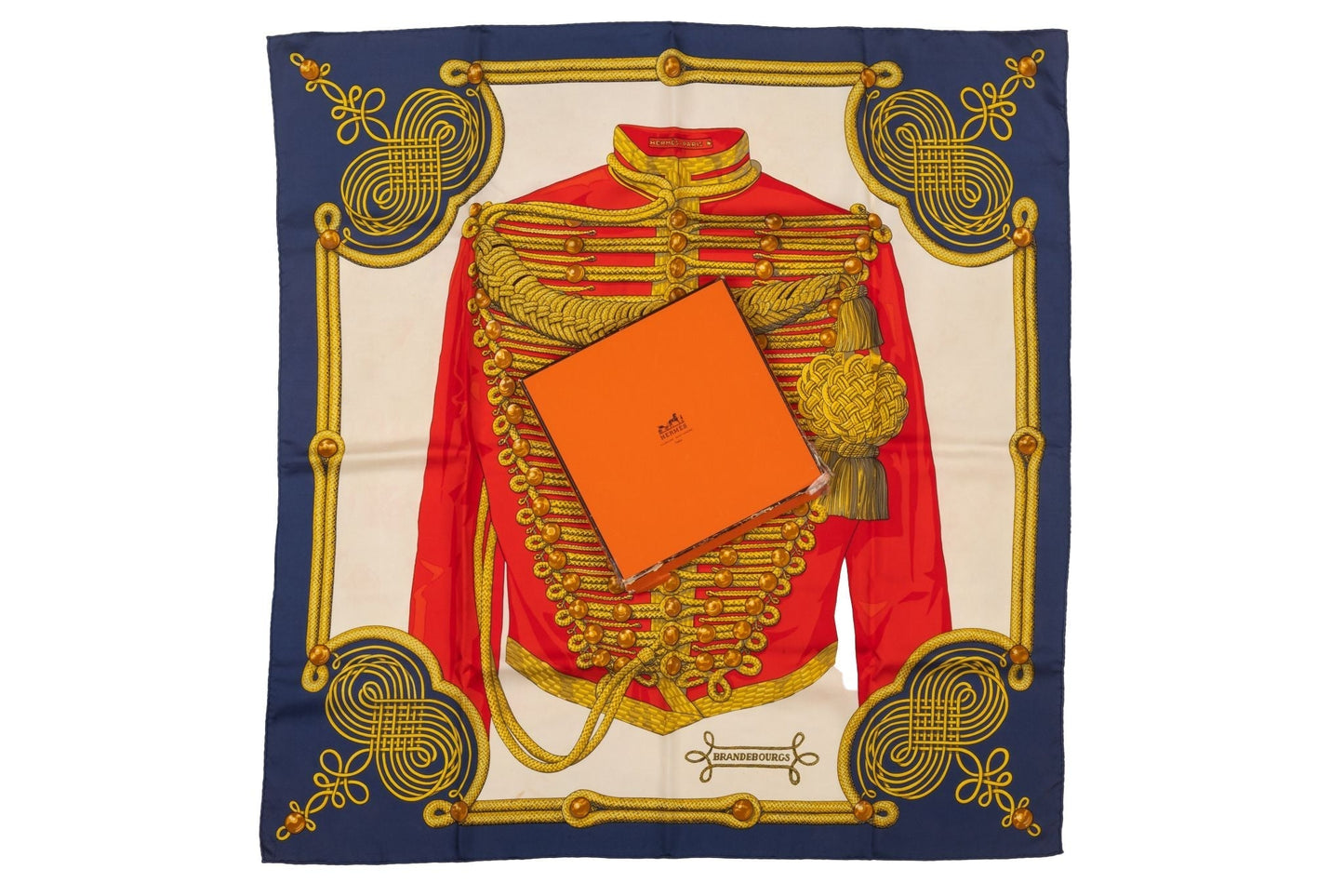 Hermes Vintage Silk Twill Brandebourg