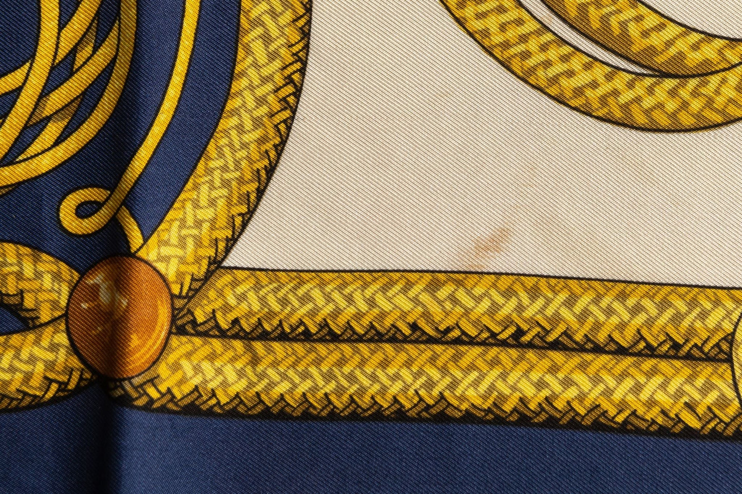 Hermes Vintage Silk Twill Brandebourg
