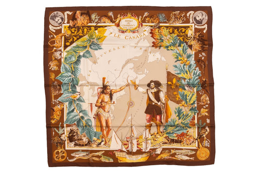 Hermes Le Canada Scarf By Kermit Oliver
