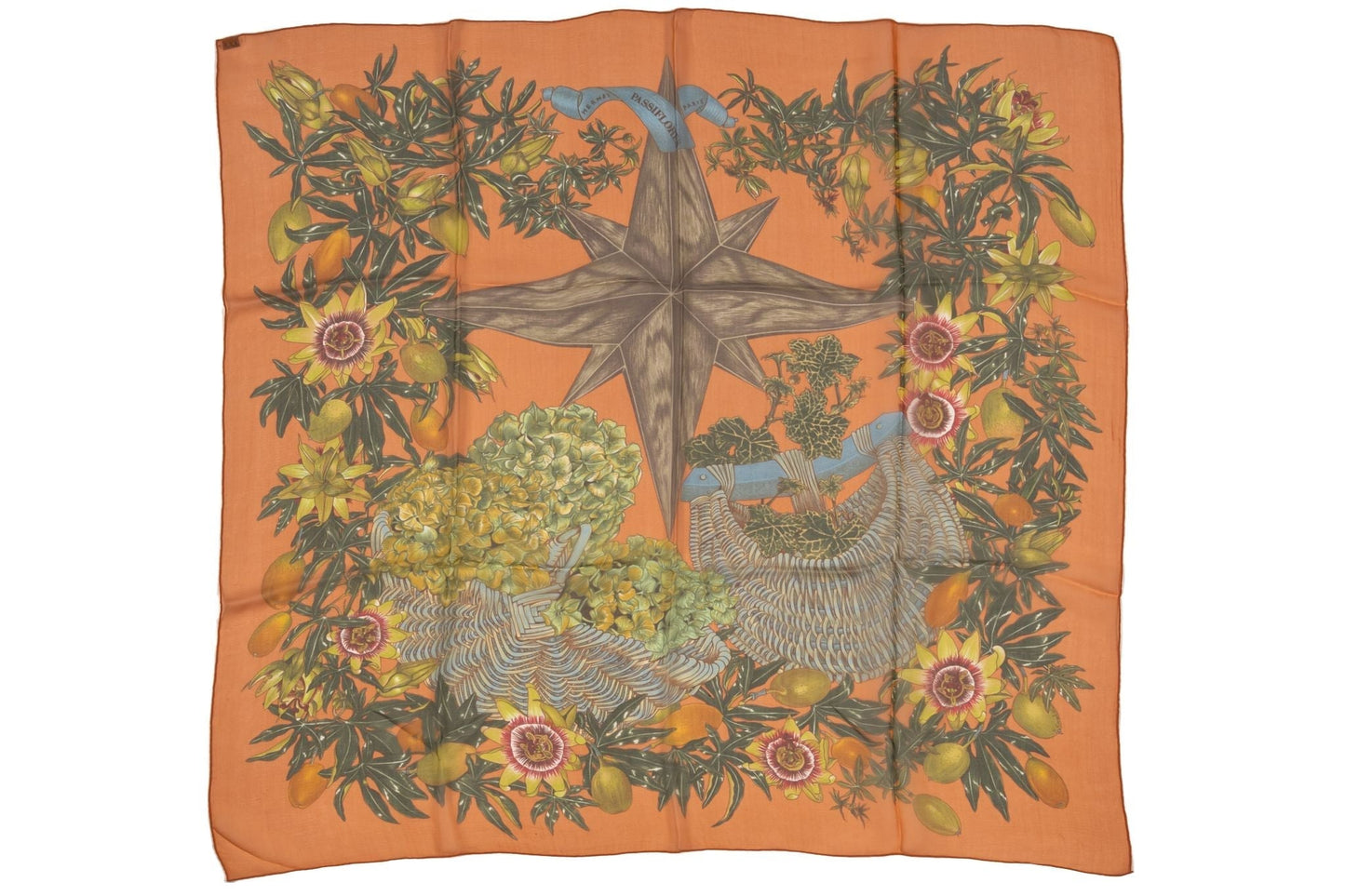 Hermes Silk Scarf 'Passiflores'