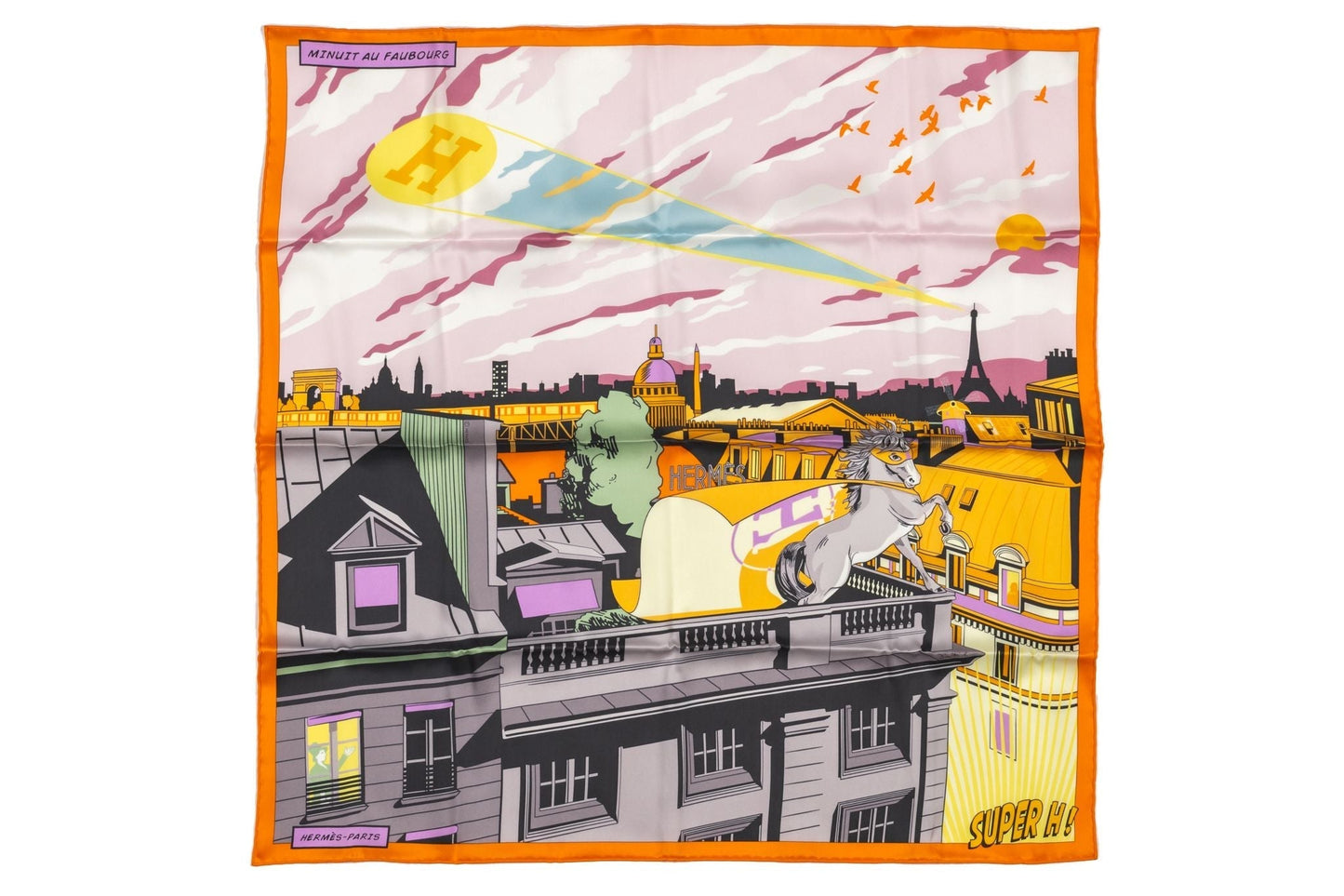 Hermes "Minuit au Faubourg" Silk Scarf