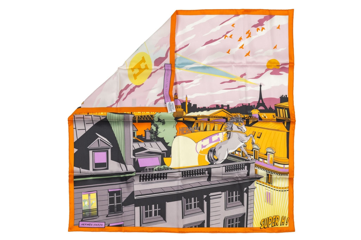 Hermes "Minuit au Faubourg" Silk Scarf