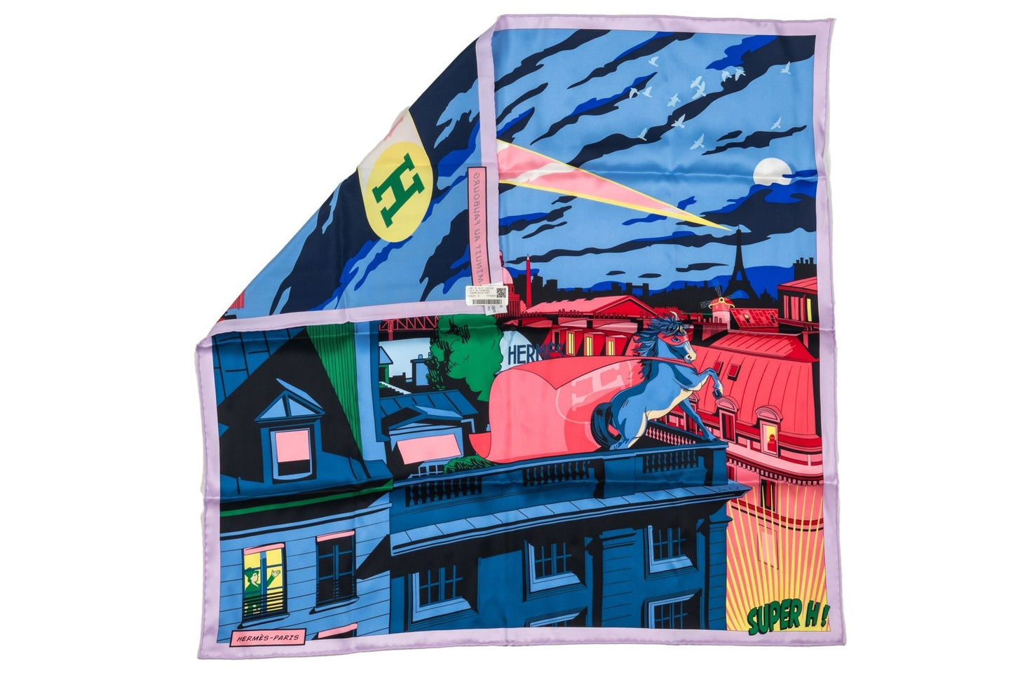 Hermes "Minuit au Faubourg" Silk Scarf