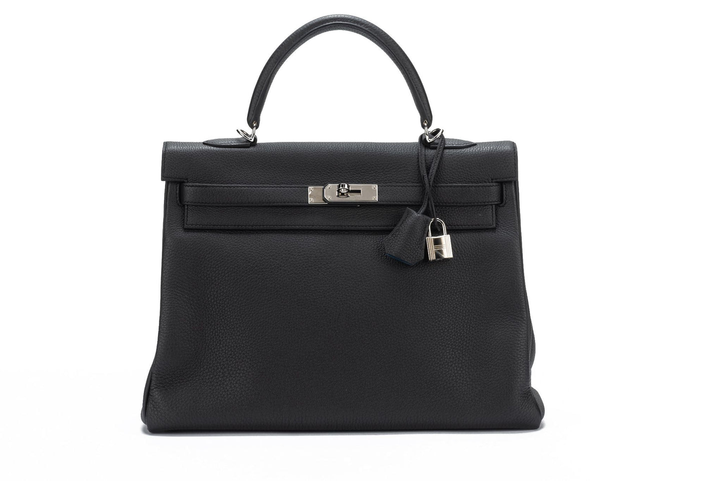 Hermes BNIB Kelly 35 Verso Black/Blue