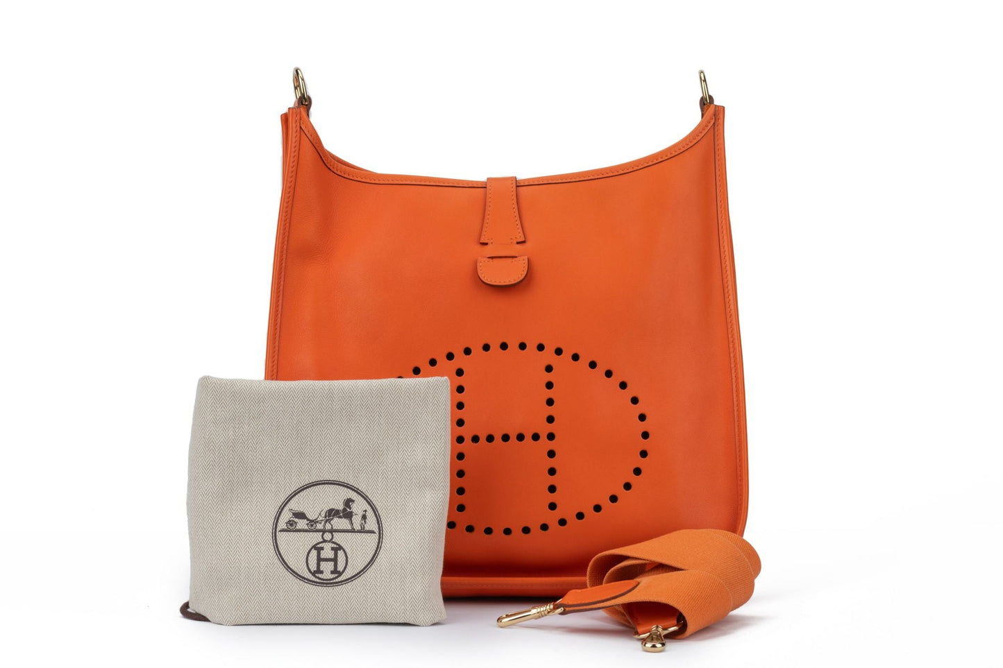 Hermes Evelyne GM Swift Orange