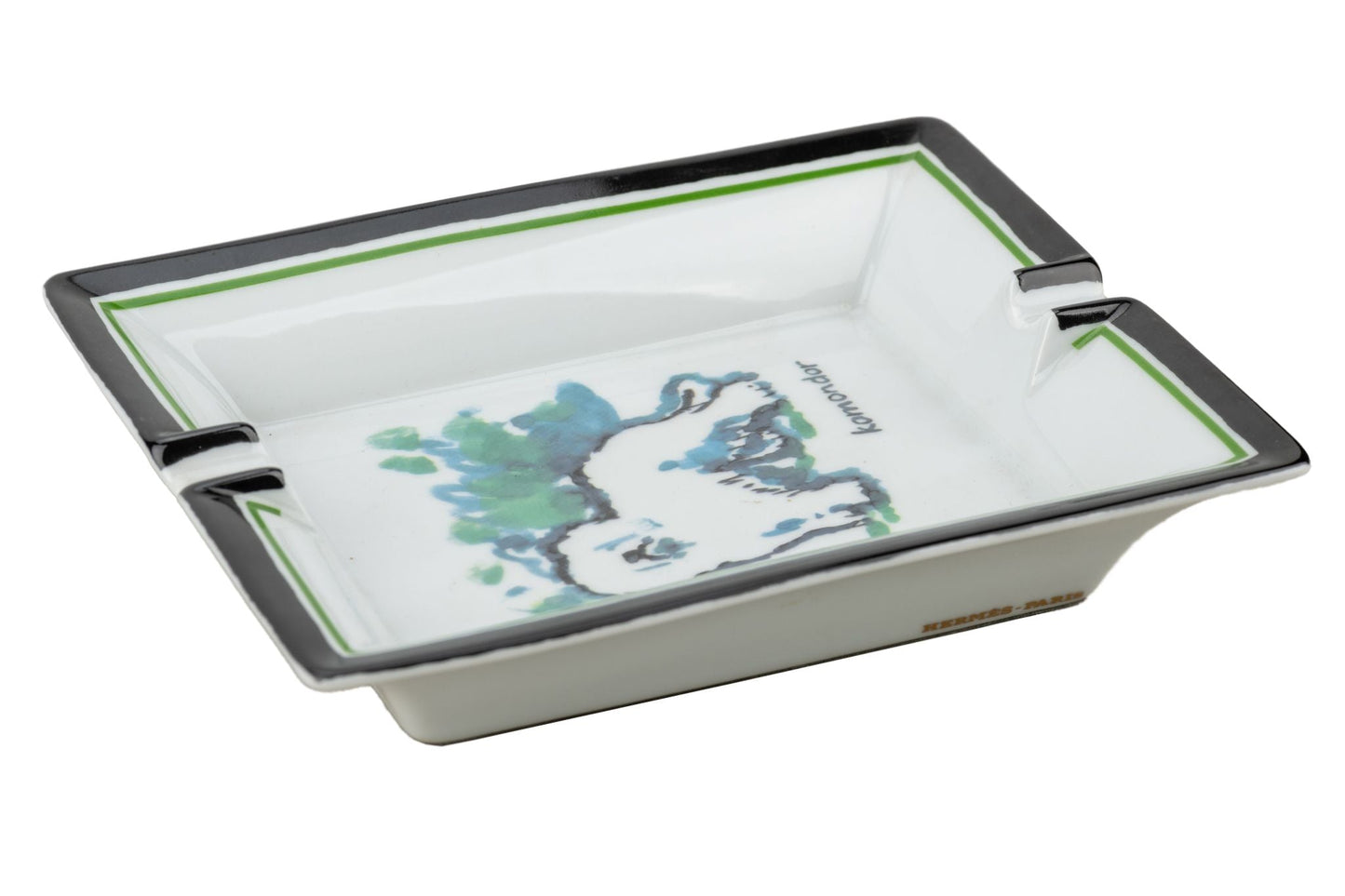 Hermes Porcelain Komodor Dog Ashtray