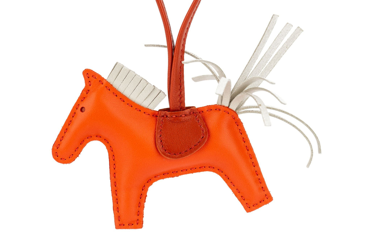 Hermes Orange PM Grigri Rodeo Charm