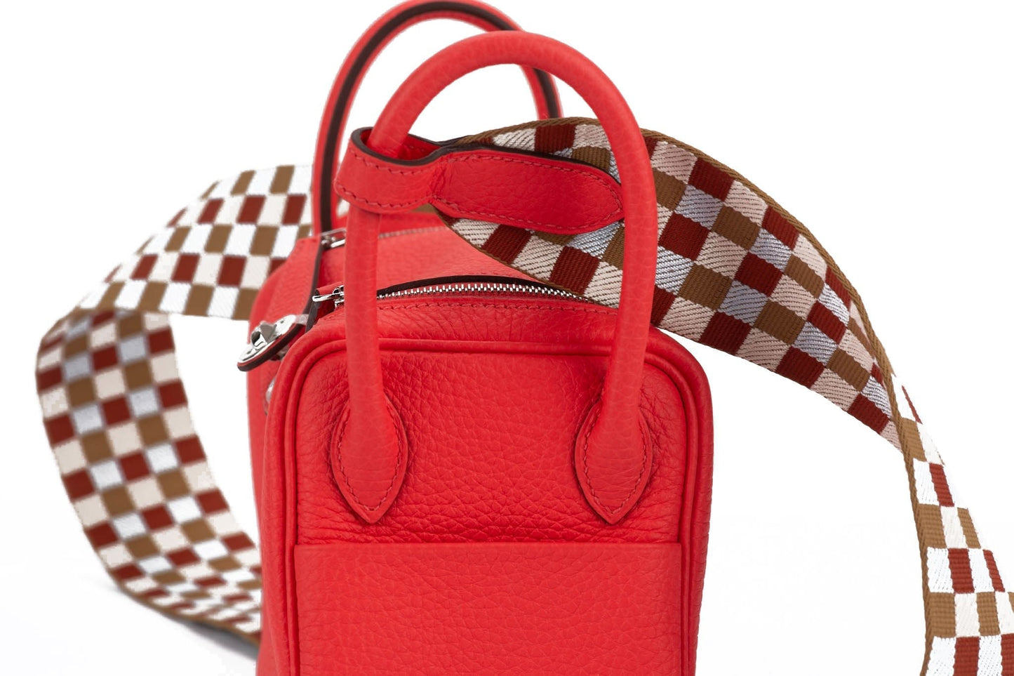 Hermes Mini Lindy Rose Texas Togo BNIB
