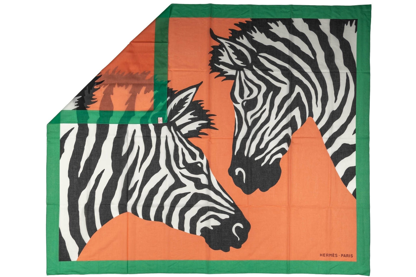 Hermes New Orange Zebra Sarong Shawl