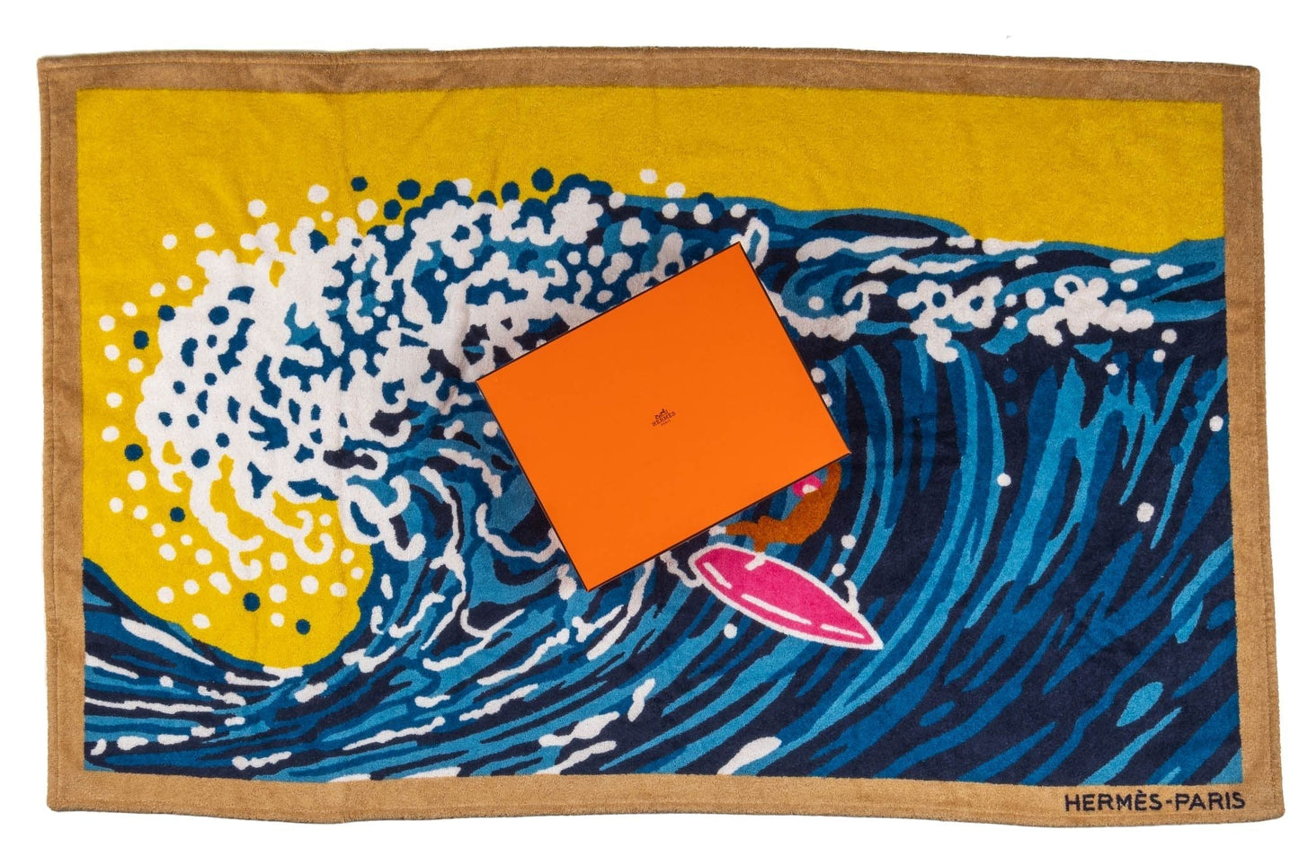 Hermes BNIB Surf & Wave Beach Towel