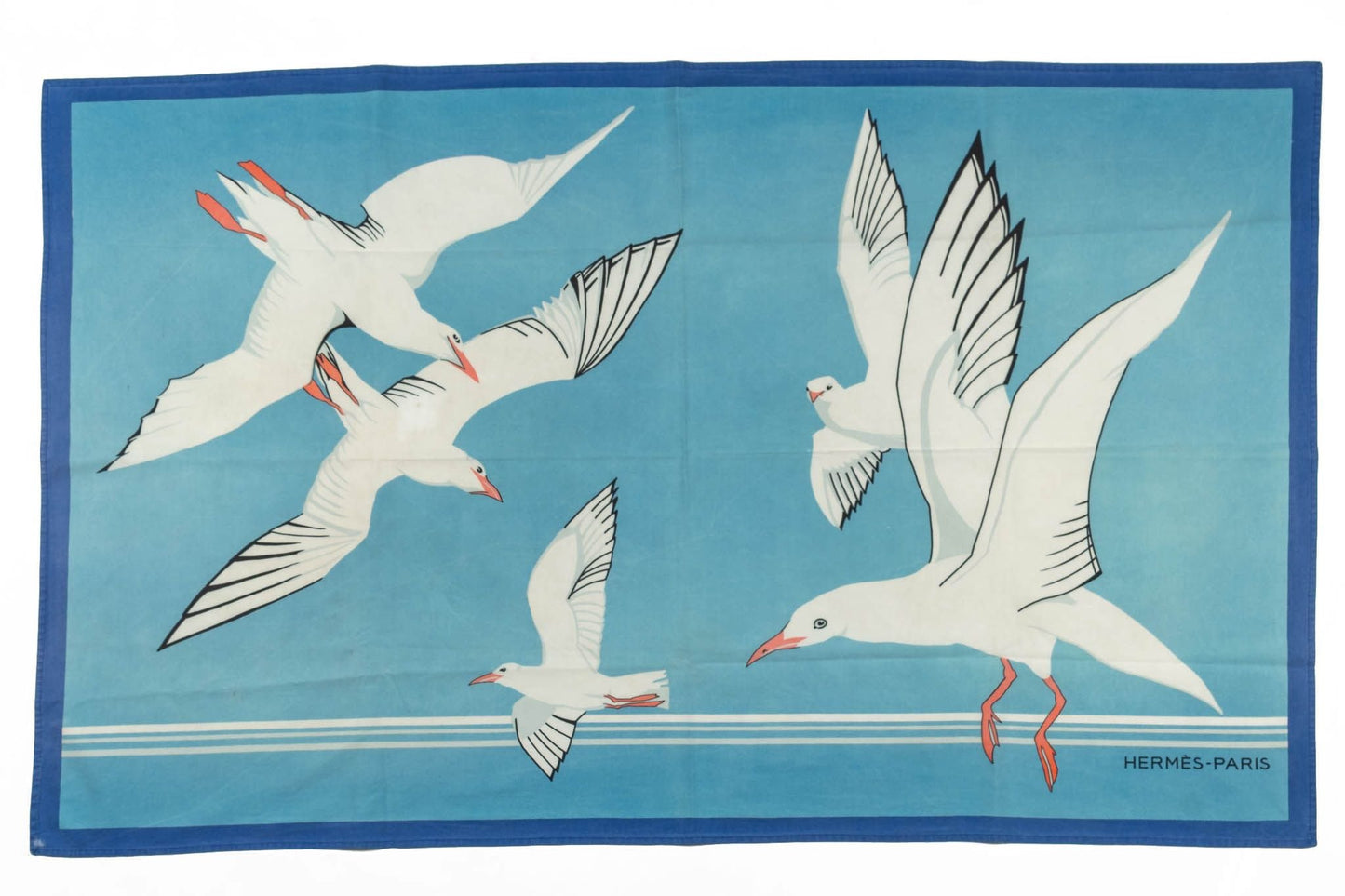 Hermes Vintage Cotton Seagulls Sarongs
