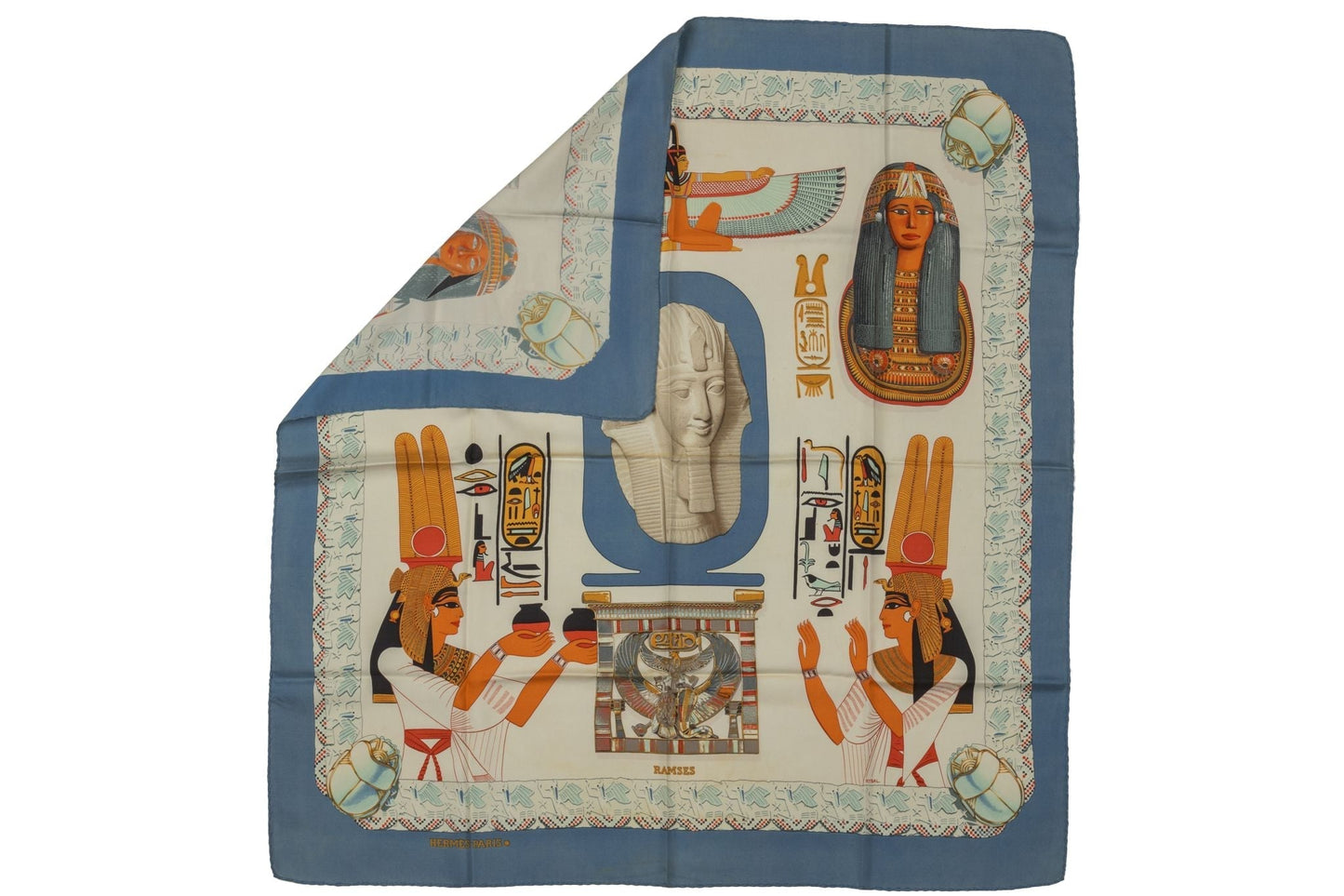 Hermes Collectible Ramses Silk Scarf