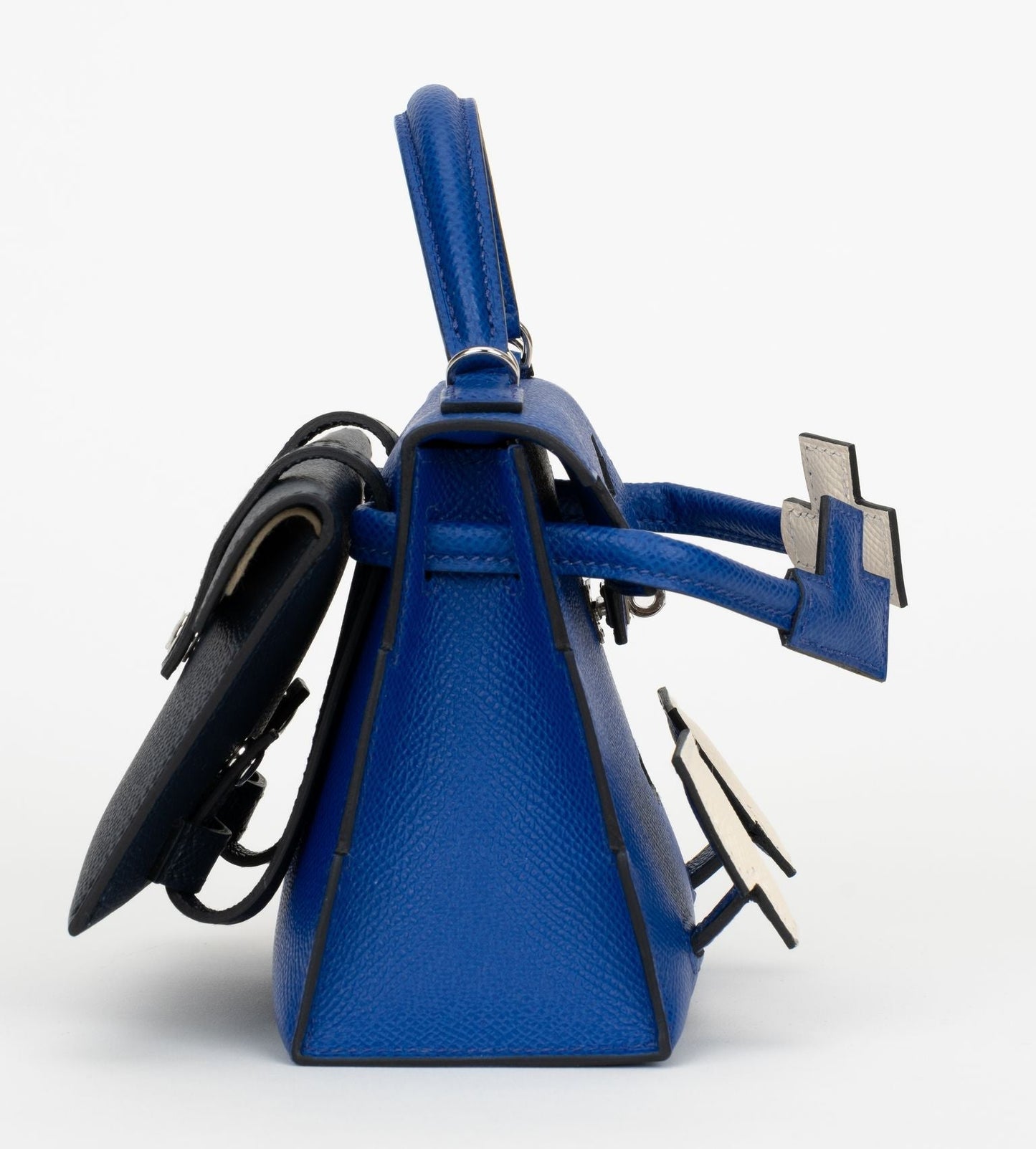 Hermes New Mini Kelly Idole Picto Blue