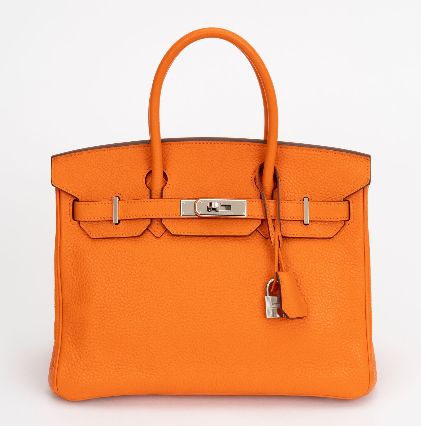 Hermes Birkin 30 Clemence Orange Pallad
