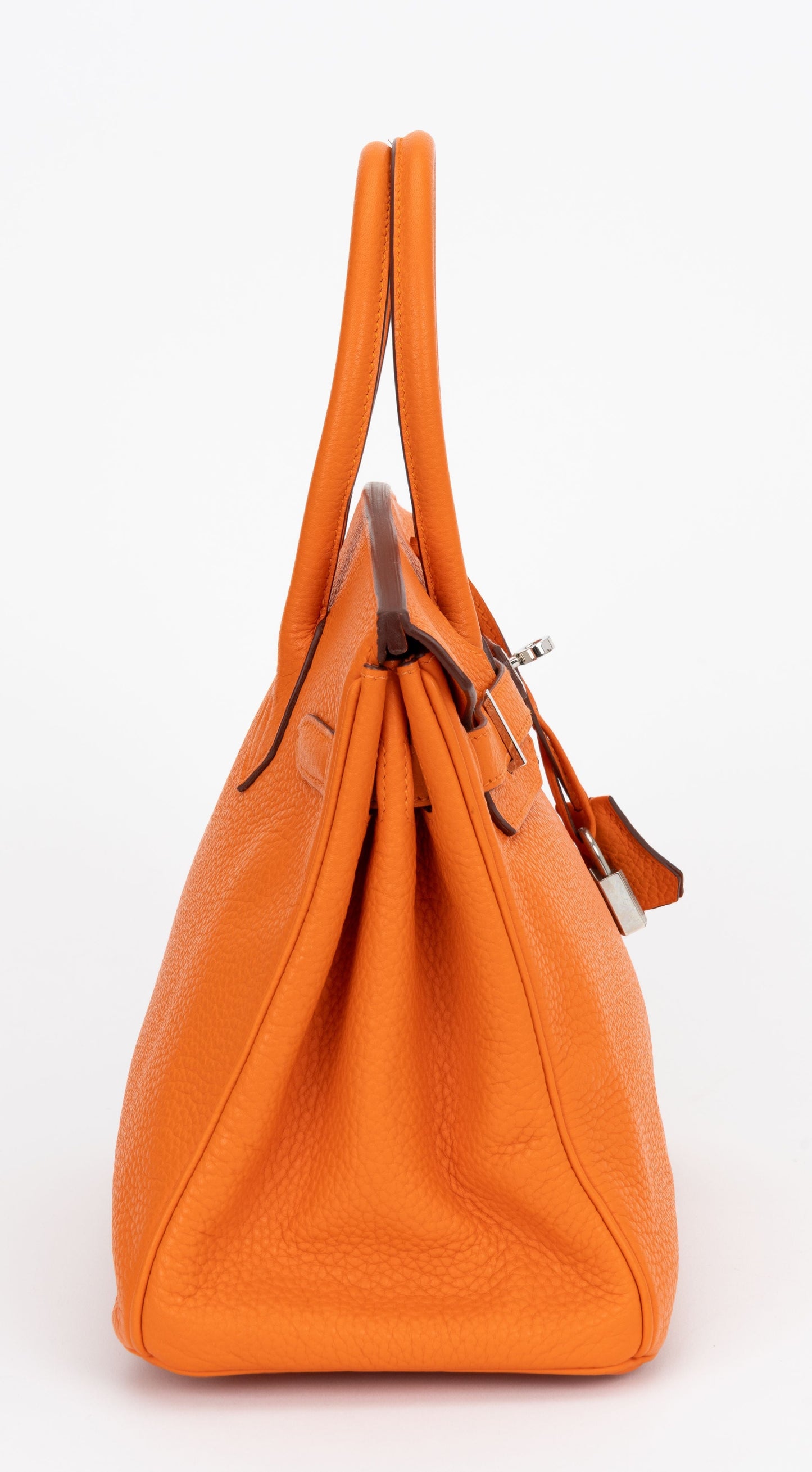 Hermes Birkin 30 Clemence Orange Pallad