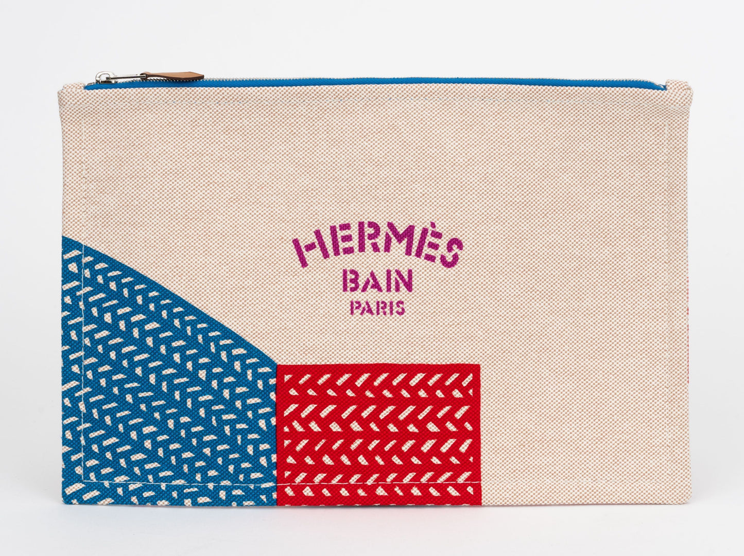 Hermes New Fish Toile Pochette