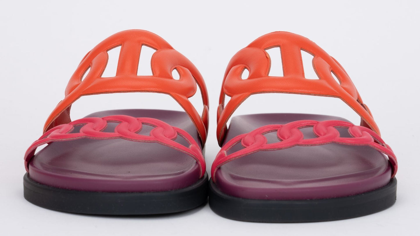 Hermes New Chain D Ancre 38 Sandals