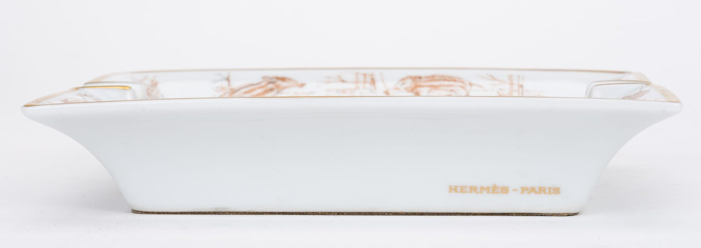 Hermes Porcelain Wild Boar Ashtray