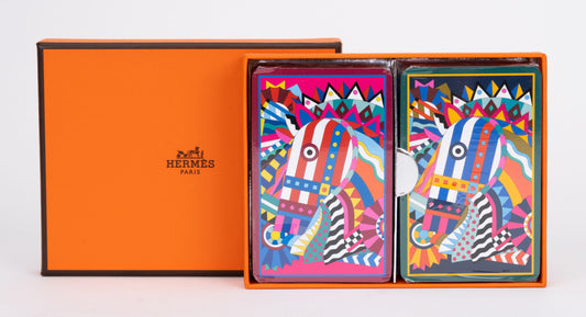 Hermes New Set 2 Poker Decks In Box