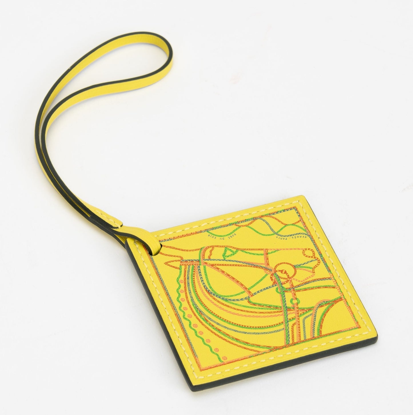 Hermes New Yellow Leather Bag Charm