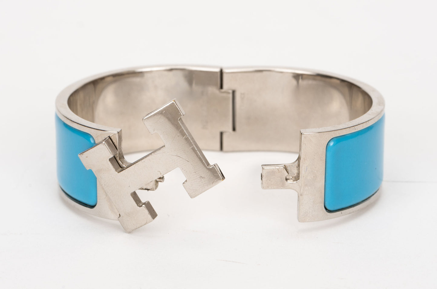 Hermes Clic Clac Turquoise H Bracelet MD