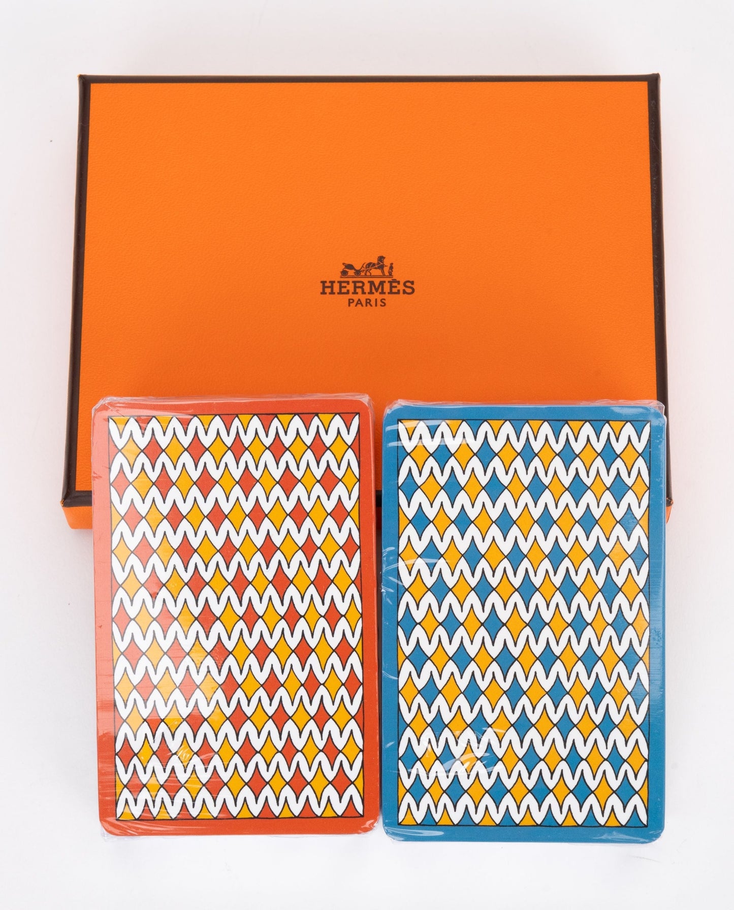 Hermes New Set 2 Poker Decks In Box