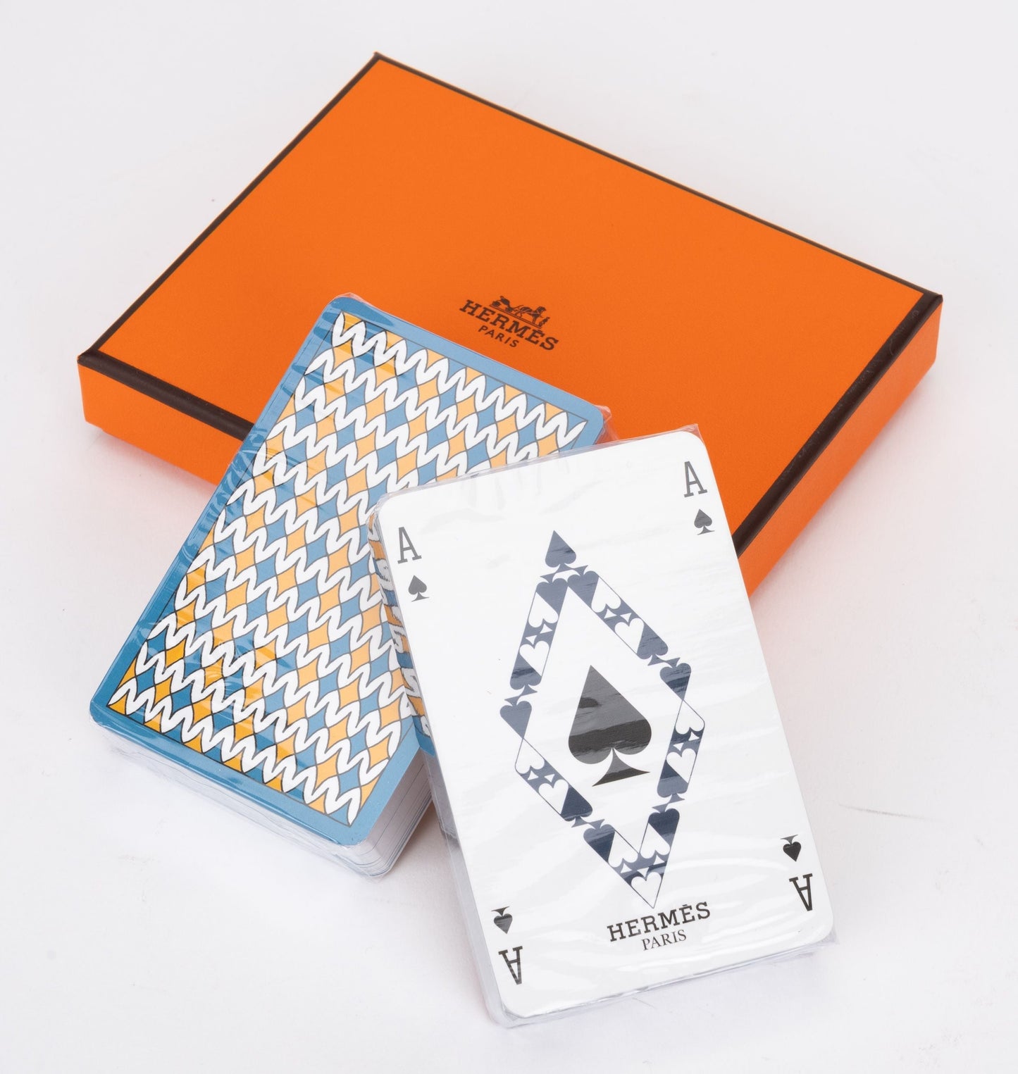 Hermes New Set 2 Poker Decks In Box