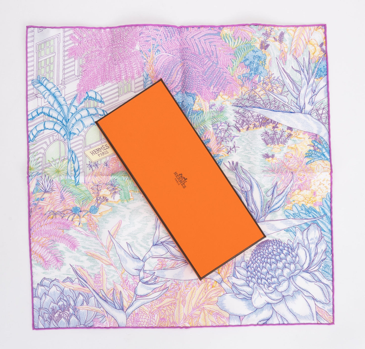 Hermes New Tropical Garden Silk Gavroche