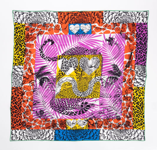 Hermes New "Jungle Love" 70cm Scarf