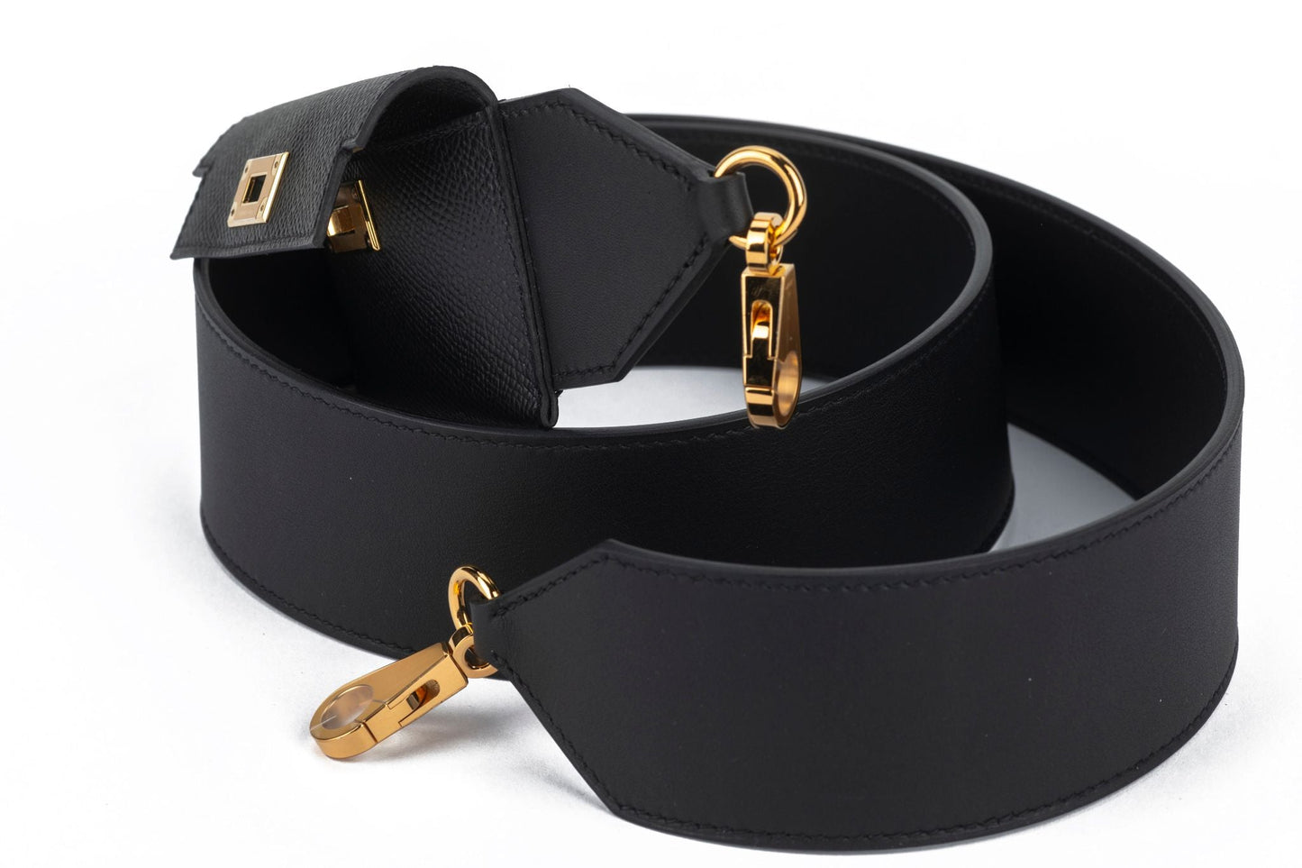 Hermes Kelly Bandouliere Black Epsom NIB