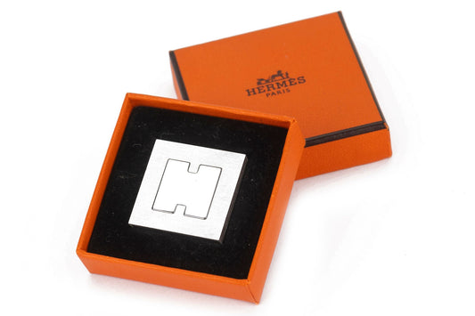 Hermes Palladium Photo Holder With Box