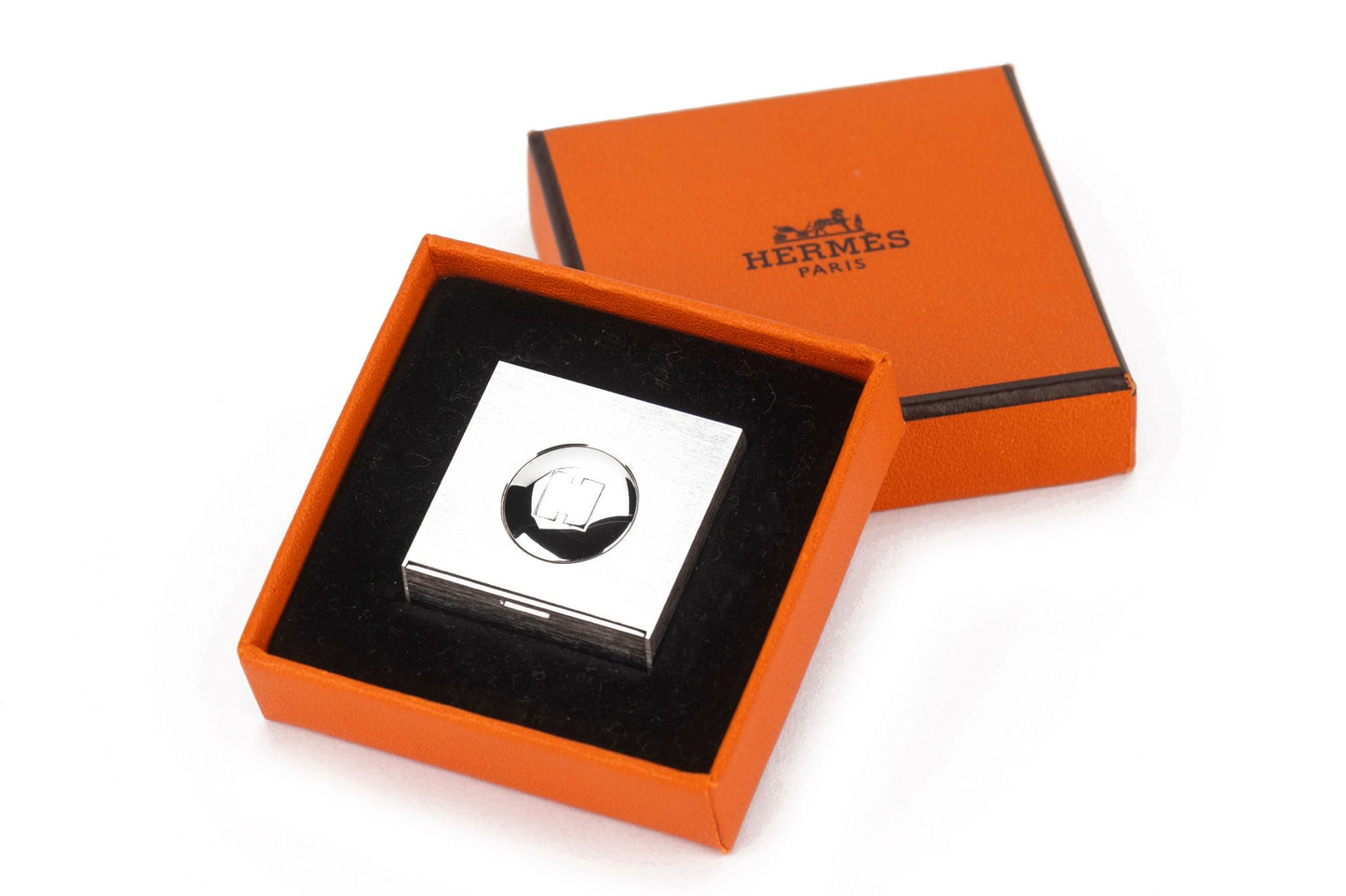 Hermes Palladium Photo Holder With Box