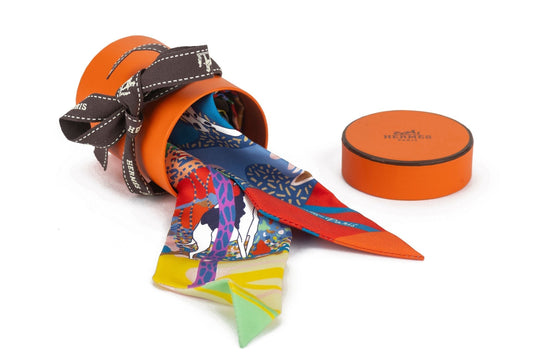 Hermes New "En Liberte'" Silk Twilly