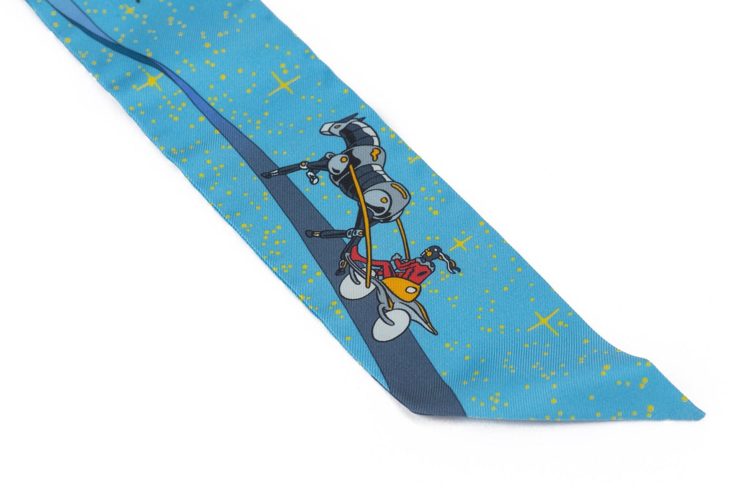 Hermes New Silk "Space Derby" Twilly