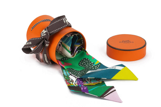 Hermes New "En Liberte'" Silk Twilly