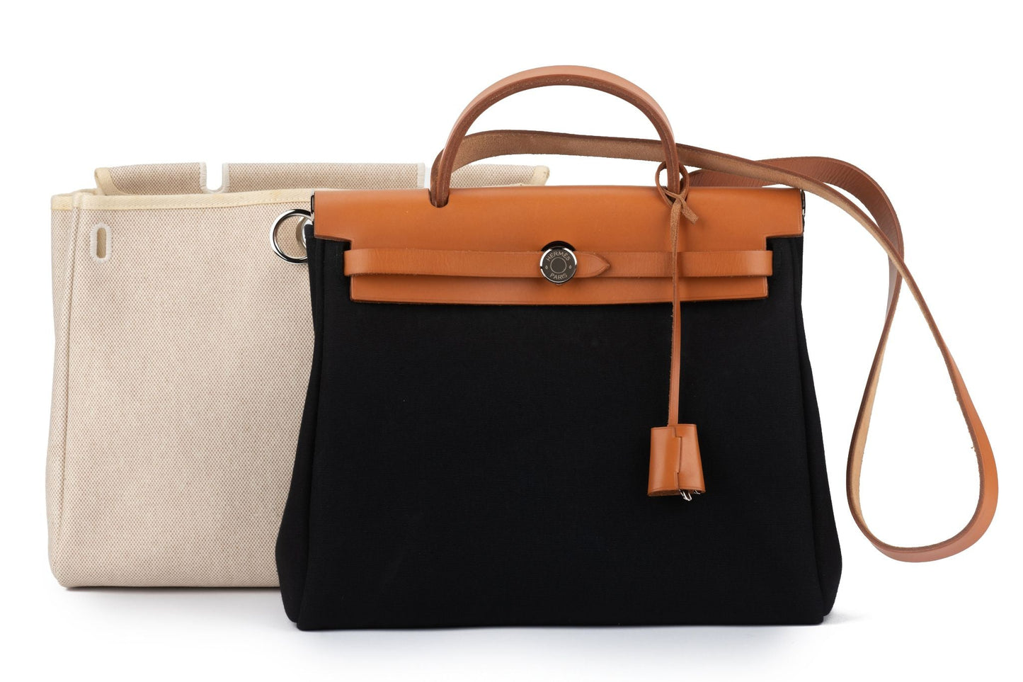 Hermes Double Herbag Mint Handbag
