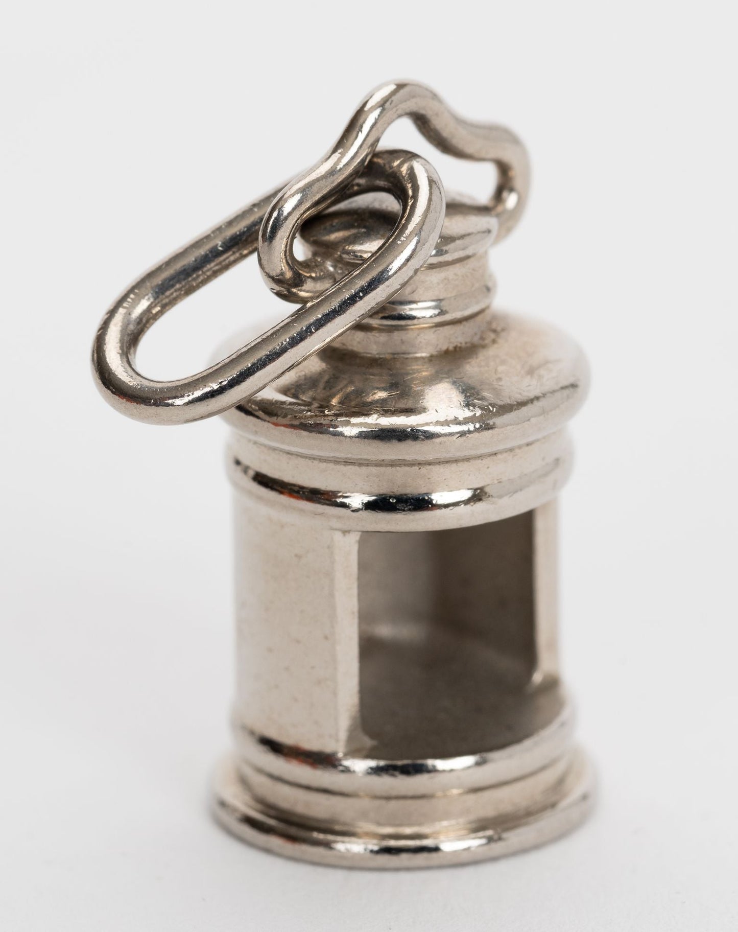 Hermes Curiosité Palladium Lantern Charm