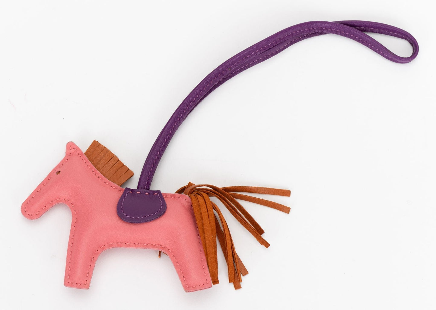 Hermes Rose Azalee Grigri Rodeo Charm