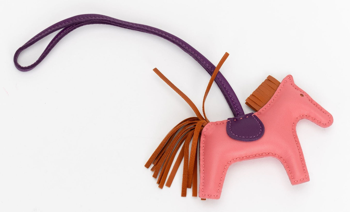 Hermes Rose Azalee Grigri Rodeo Charm