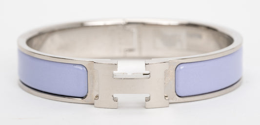 Hermes New Lilac Clic Clac H Bracelet