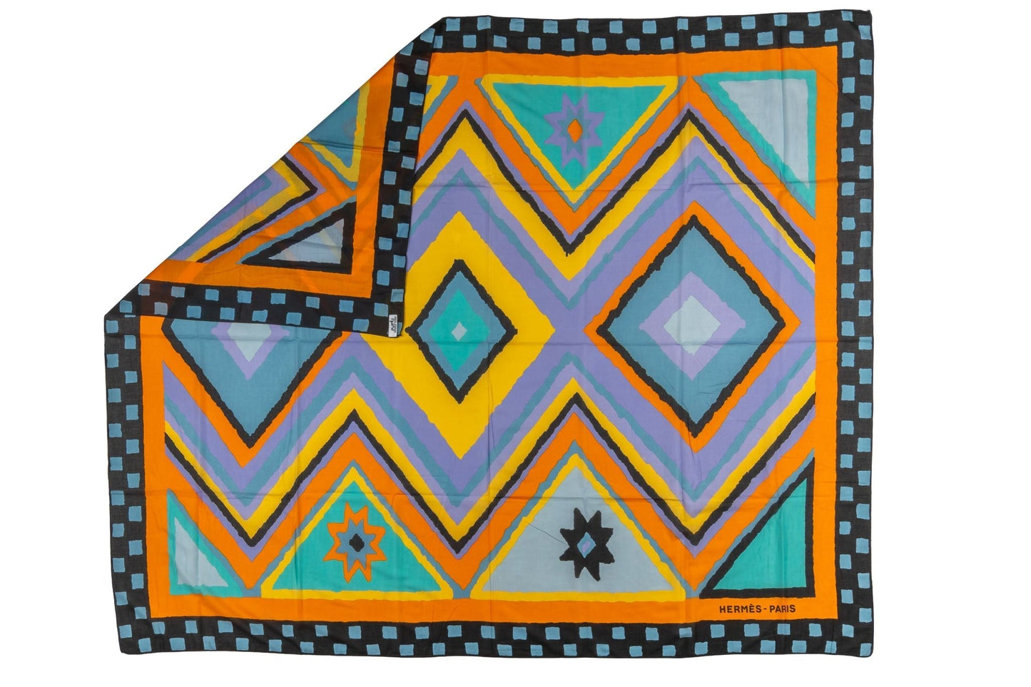 Hermes Geometric Cotton Beach Sarong