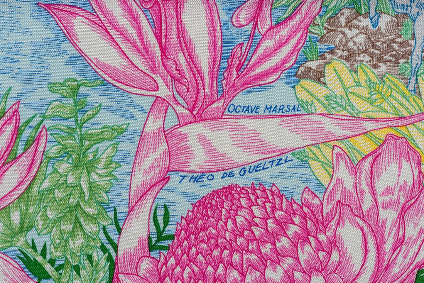 Hermes New Tropical Garden Pastel Scarf