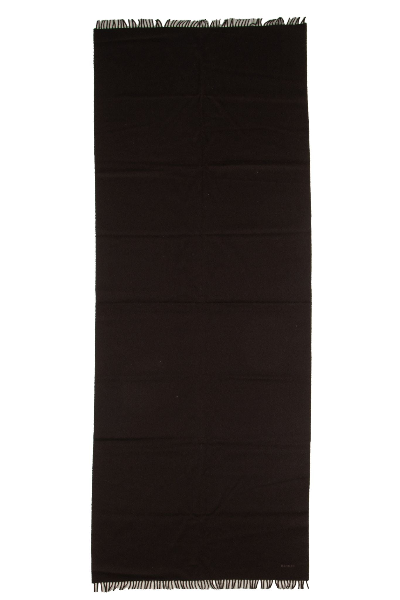 Hermes Brown Cashmere  Scarf